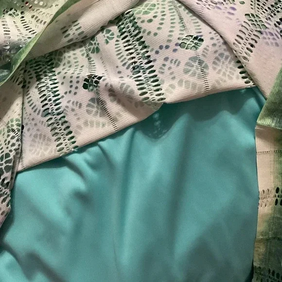 One World Ladies Aqua Sleeveless Dress. Size XL NWT - Picture 4 of 5